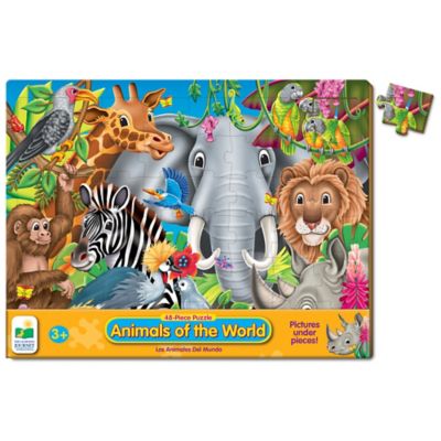 The Learning Journey Animals of the World 48-Piece Jigsaw Puzzle - Bed ...