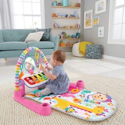 fisher price deluxe kick and play piano gym pink