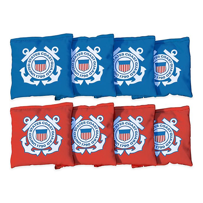 Victory Tailgate Coast Guard Regulation Corn-Filled Cornhole Bags (Set of 8)
