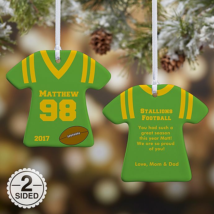 Sports Jersey T-Shirt Christmas Ornament Collection