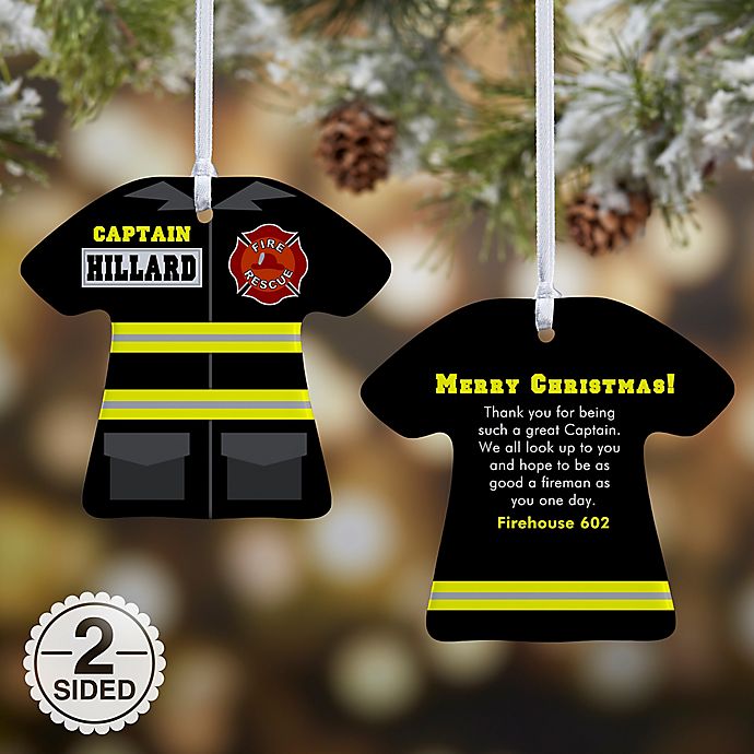 Firefighter Uniform Christmas Ornament Collection