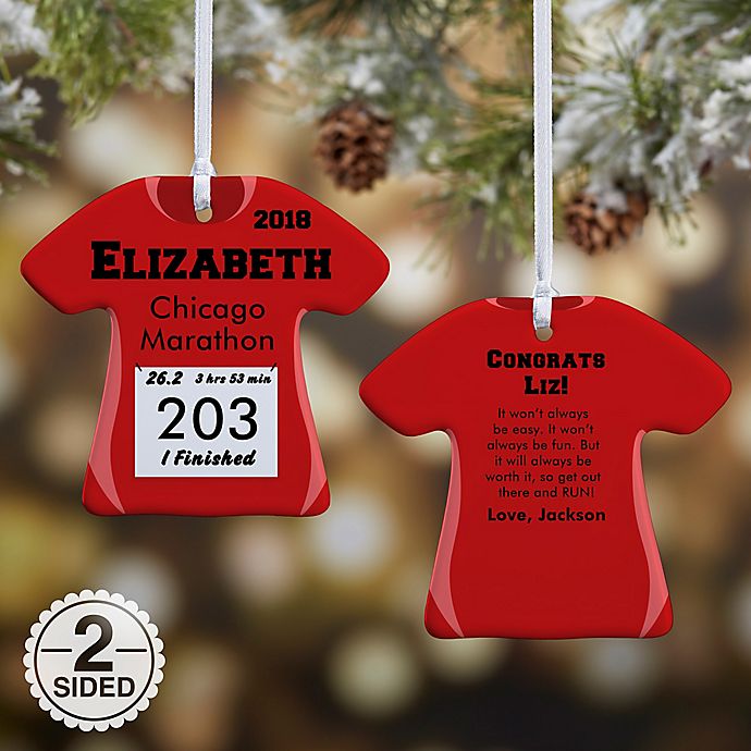 Race Day T-Shirt 2-Sided Christmas Ornament