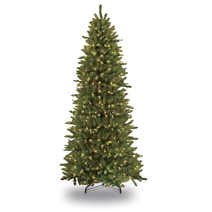 Puleo International Slim Fir Pre-Lit Christmas Tree