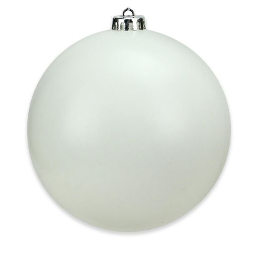 Northlight 6 Inch Christmas Ball Ornament In White Bed Bath Beyond