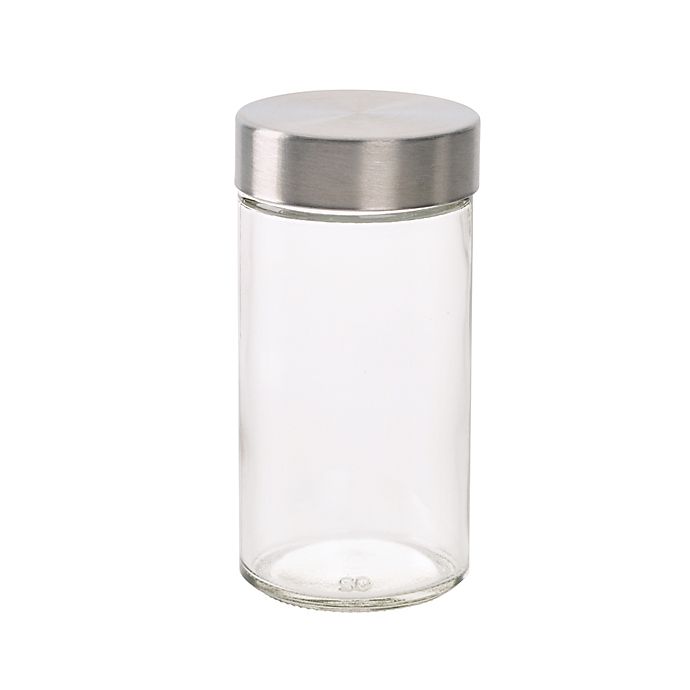 Kamenstein® 3 oz. Glass Spice Jar with Stainless Steel Cap
