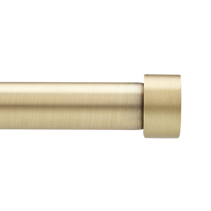 Umbra® Cappa 66 to 120-Inch Adjustable Curtain Rod in New Brass