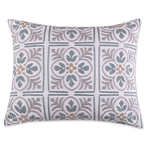 Levtex Home Sherie Tile Medallion Oblong Throw Pillow in Grey - Bed Bath & Beyond