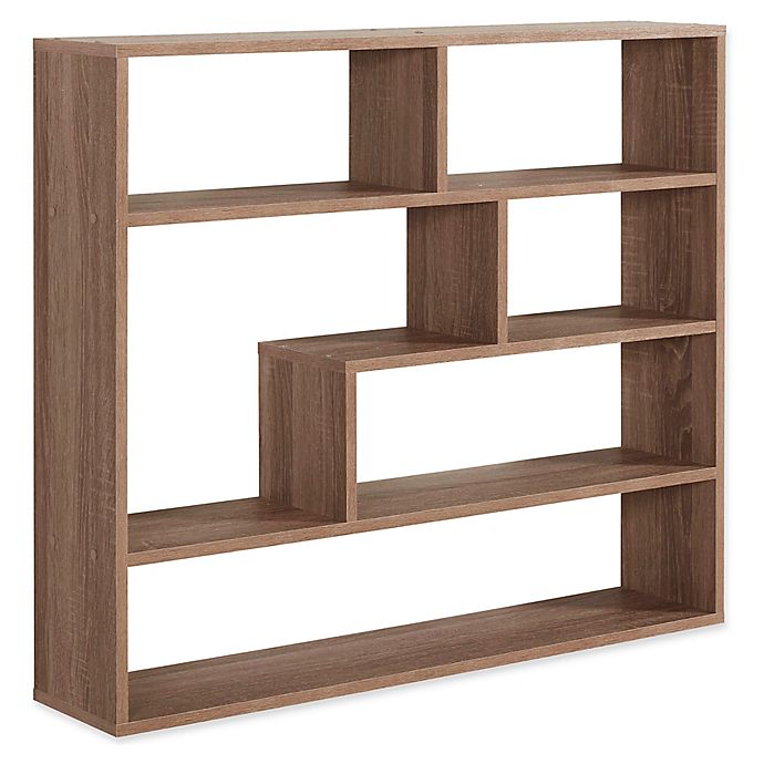 Danya B™ Wood Large Rectangular Shelf Unit in Weathered Oak
