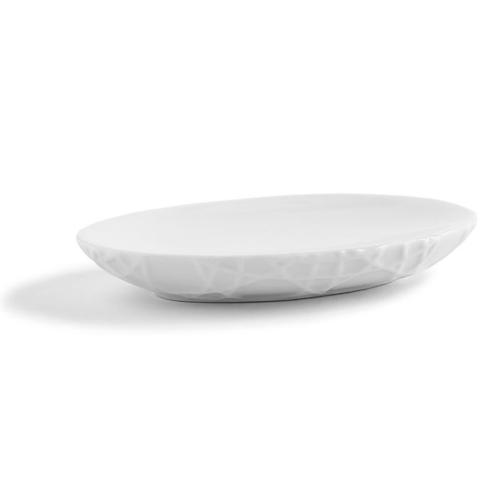 Kassatex Rattan Soap Dish in White