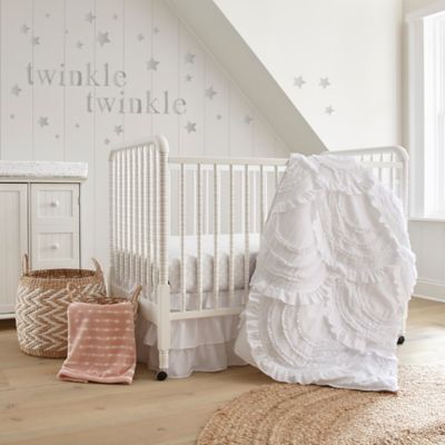 white nursery bedding