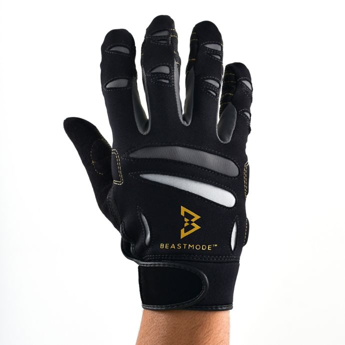 Beast Mode by Bionic Gloves Men's FullFinger Fitness Gloves in Black
