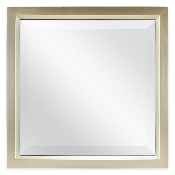 Square 13-Inch Beveled Accent Mirror