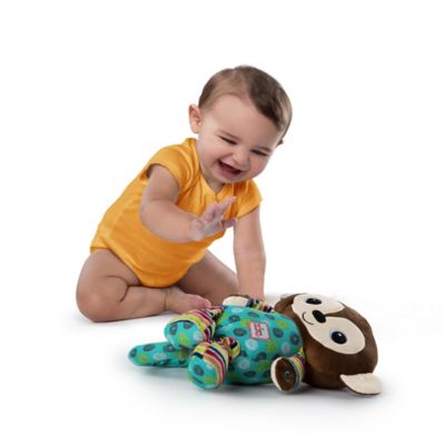 rolling laughing monkey toy