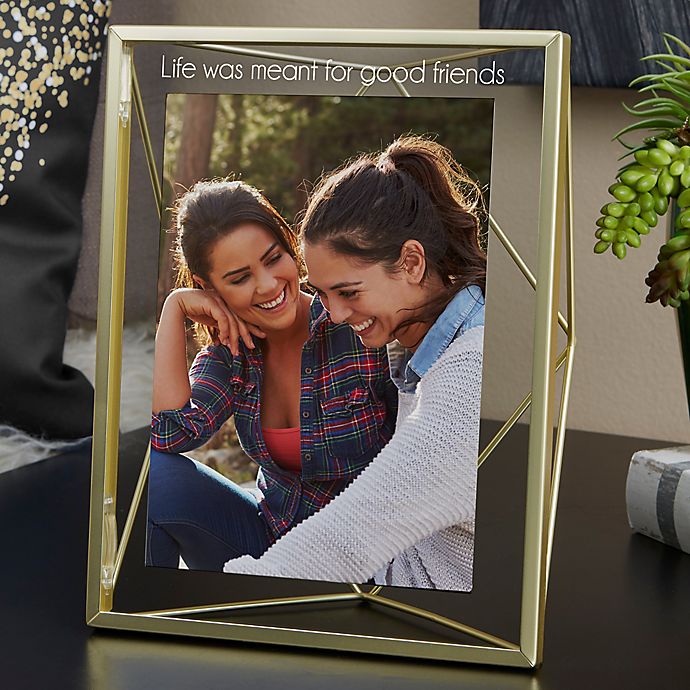 Umbra® Prisma Engraved Photo Display Frame in Gold