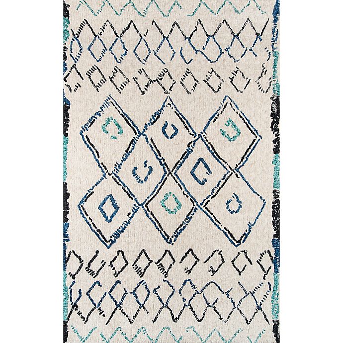 Momeni Margaux Geometric 2' x 3' Accent Rug in Ivory