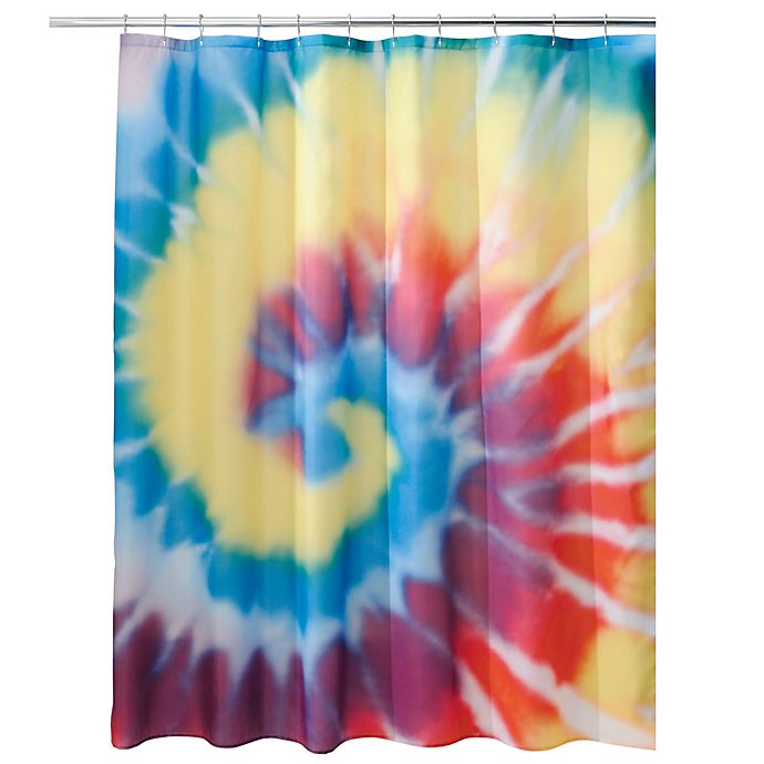 Details about   SHOWER CURTAIN Rainbow Tie Dye Waterproof Bath with 12 Hooks BOLD AND BRASH New 