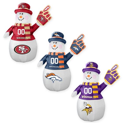 Nfl Inflatable Snowman Collection Bed Bath Beyond