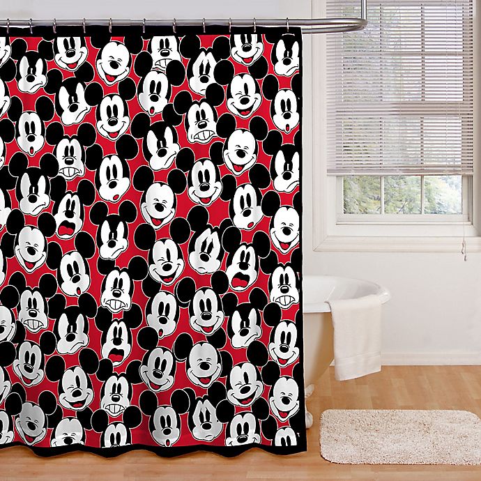 Details about   Disney Mickey Mouse and Minnie Mouse 70" x 72" Fabric Shower Curtain 