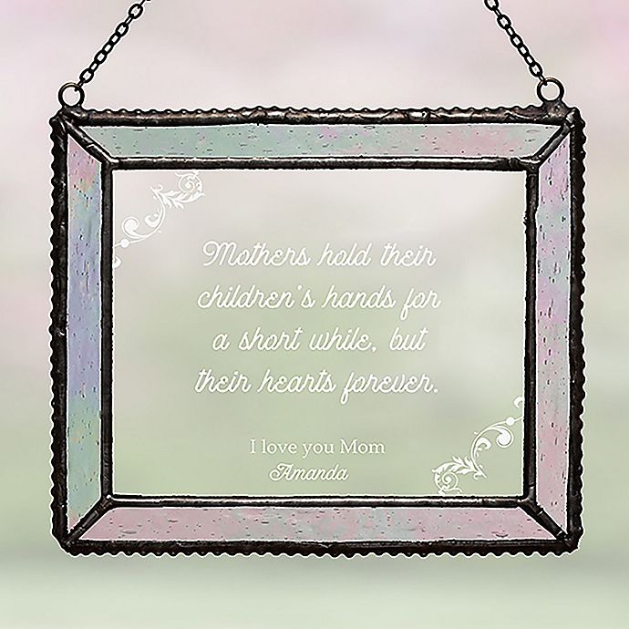 Mother's Day stamped hanging suncatcher