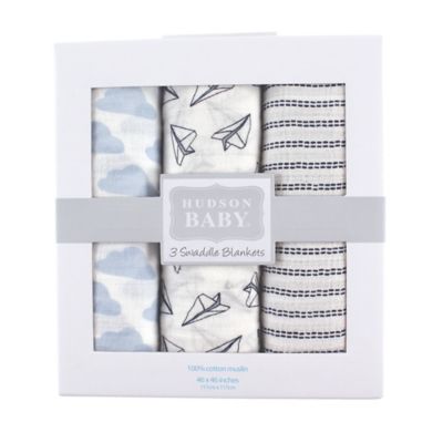 hudson baby 3 swaddle blankets