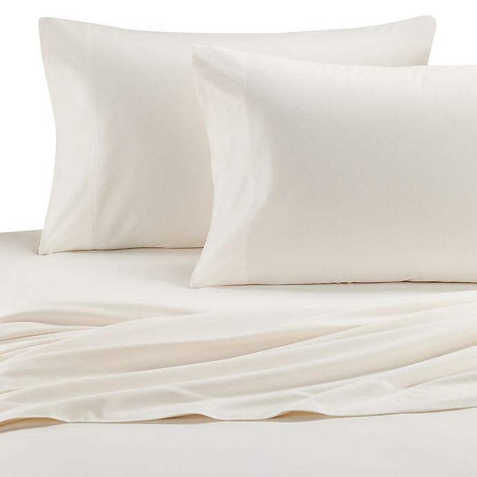 Micro Flannel® Solid Queen Sheet Set in Ivory