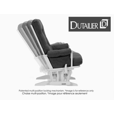 dutailier victoria reclining glider and ottoman