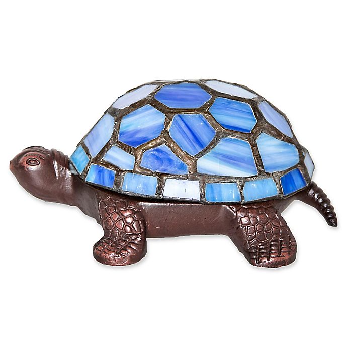 River Of Goods Stained Glass Led, Sea Turtle Accent Lamp