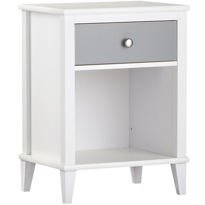 Little Seeds Monarch Hill Poppy 1 Drawer Nightstand In Grey Bed Bath Beyond
