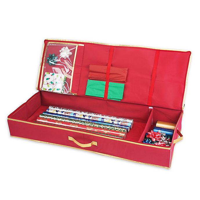 Simplify Gift Wrap Organizer in Red