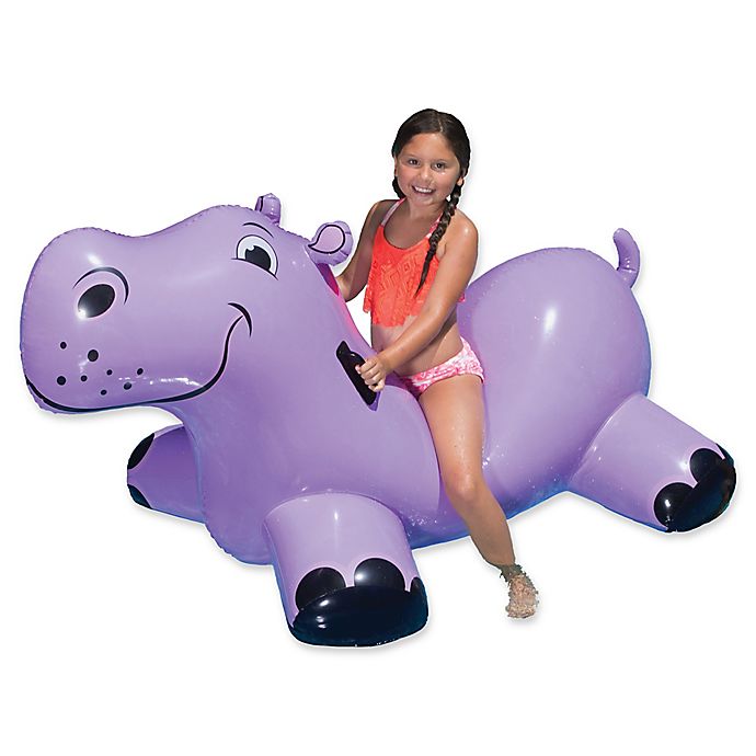 Poolmaster Hippo Rider Float in Purple