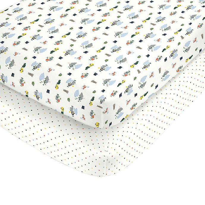 carter's® Camping Fitted Crib Sheets (Set of 2)