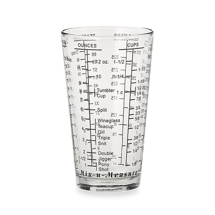 MEASURE-N-POUR 1 1/2 OZ MEASURING SHOT GLASS TABLECRAFT PRODUCTS CUP 