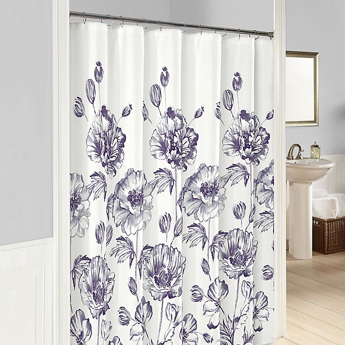 Marble Hill Jasmeen Shower Curtain in Purple