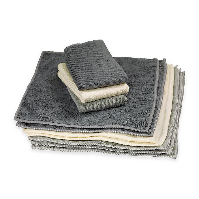 Pack of 8 All-Purpose Cleaning Towels Si... FIXSMITH Microfiber Cleaning Cloth 