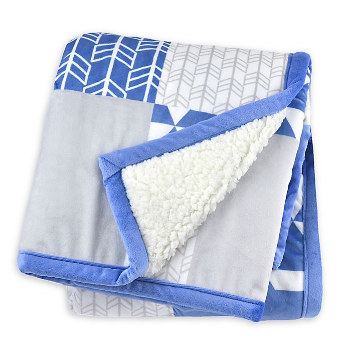 Just Born® Patchwork Plush Blanket