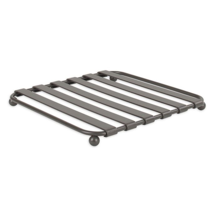 Spectrum™ Stripe Metal Trivet in Grey Bed Bath & Beyond