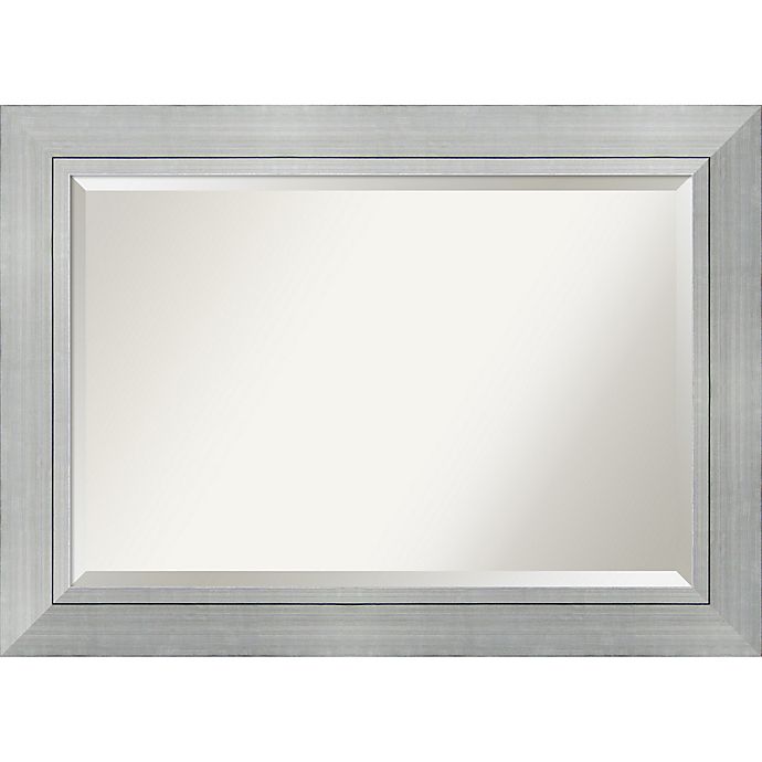 Amanti Art Romano 43-Inch x 31-Inch Bathroom Vanity Mirror in Silver