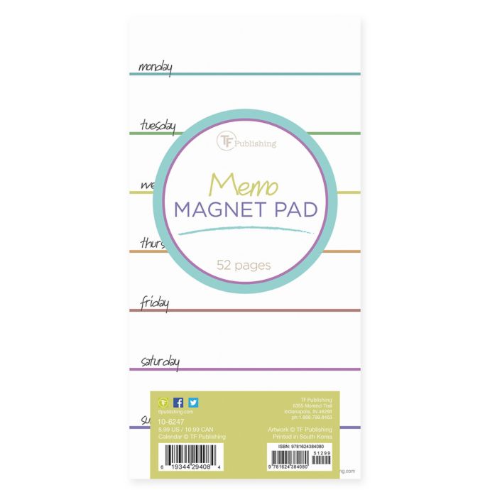 TF Publishing Rainbow Memo Pad Bed Bath & Beyond