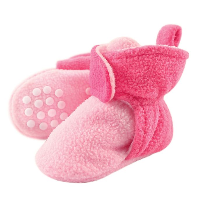 Luvable Friends® Scooties Fleece Booties in Baby Pink