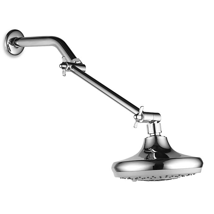 11"Adjustable Solid Brass Adjustable Shower Head Extension Arm Angle Bathroom 
