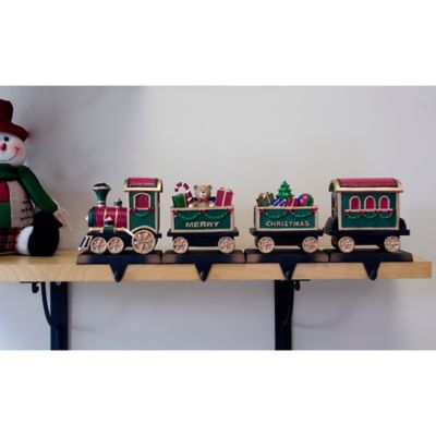 train stocking holder set of 4
