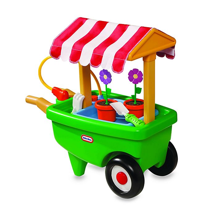 Fisher Price Little People Garden Wheelbarrow Cart with Flowers HTF 
