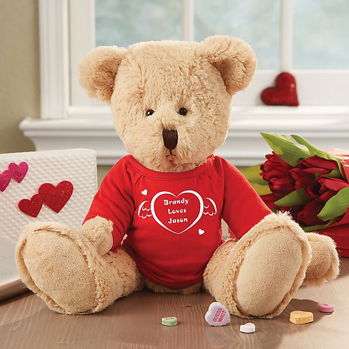I Love You Personalized Heart Teddy Bear