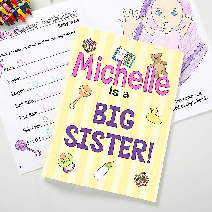 Big Sister/Brother Coloring Activity Book and Crayon Set