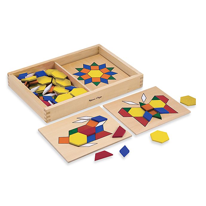29 for sale online Melissa & Doug Pattern Blocks and Boards Classic Toy 