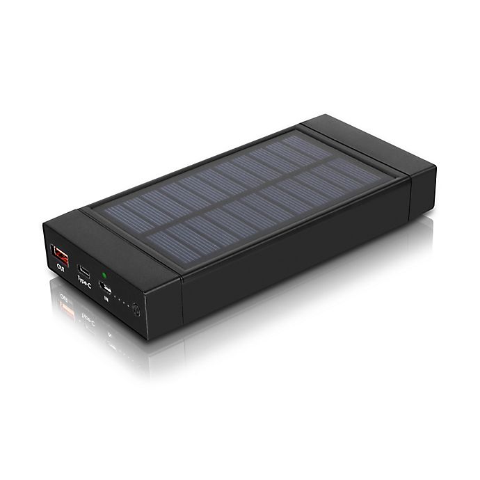 Aluratek Dual USB Power Bank with Solar or USB Charging