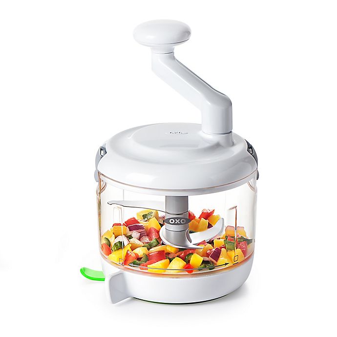 OXO Good Grips® One Stop Chop Manual Food Processor in White/Green