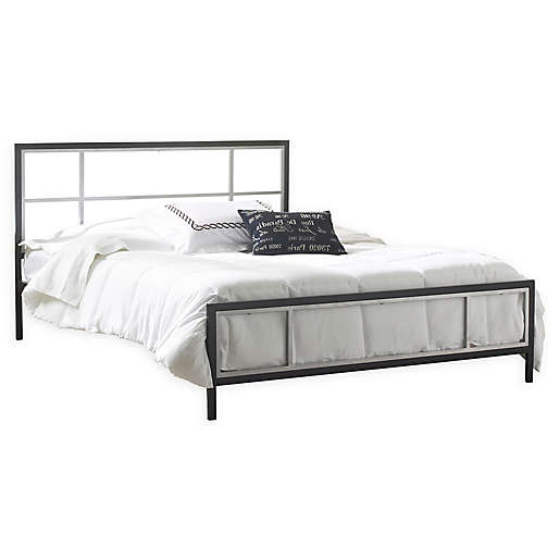 E Rest Barlow Metal Platform Bed Frame, Silver Queen Platform Bed Frame