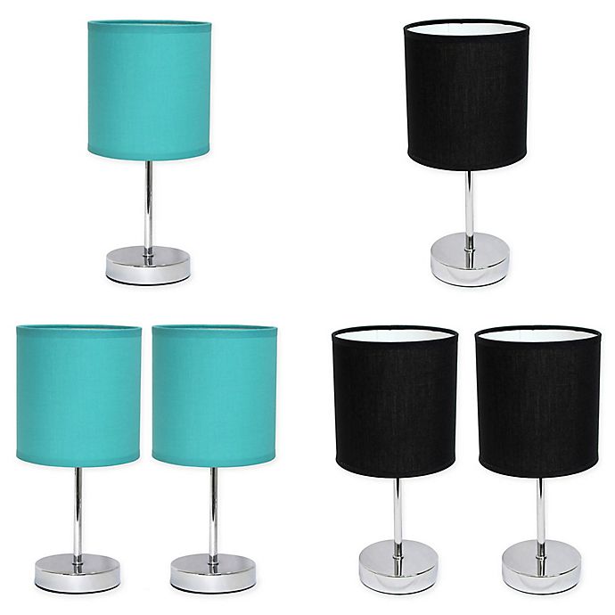 Simple Designs Mini Basic Table Lamp Collection