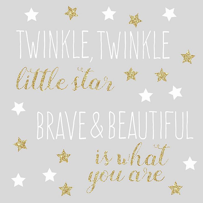 RoomMates® Twinkle Twinkle Star Peel & Stick Wall Decals in Gold/White